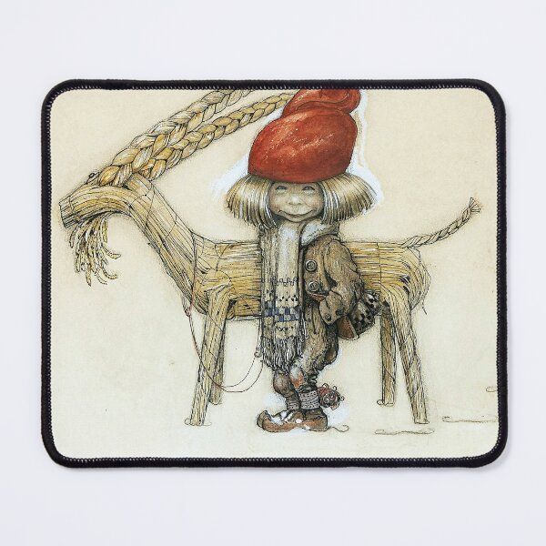 Item preview, Tomte and Yule Goat - John Bauer designed and sold by forgottenbeauty.