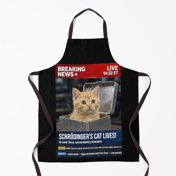 Item preview, Schrödinger’s Cat Lives! designed and sold by Aleksandar Kostjuk.