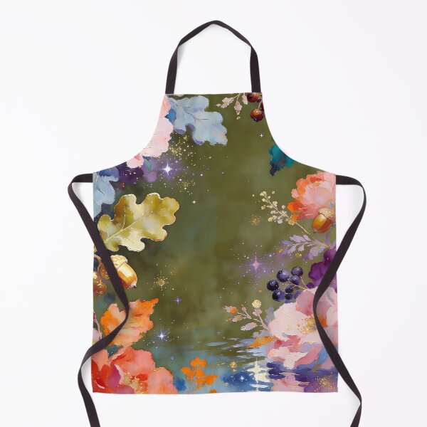 Item preview, Enchanted Autumn Floral Watercolor Celestial Botanical Art designed and sold by soulfulpalette.