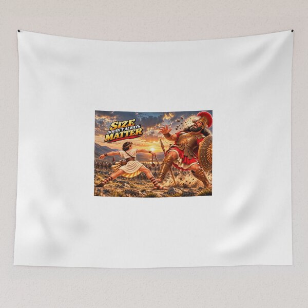 Item preview, Size Doesn’t Always Matter — David and Goliath designed and sold by PeanutGalSean.