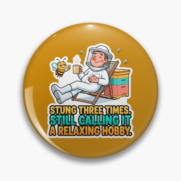 Item preview, Stung Three Times Still Calling It A Relaxing Hobby Funny Beekeeper Gift designed and sold by TribeGlyph.