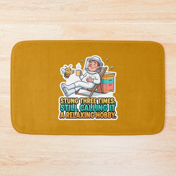 Item preview, Stung Three Times Still Calling It A Relaxing Hobby Funny Beekeeper Gift designed and sold by TribeGlyph.
