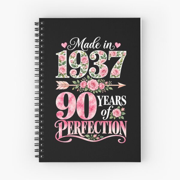 Item preview, Made in 1937 90 Years of Perfection Pink Floral 90th Birthday designed and sold by G350.