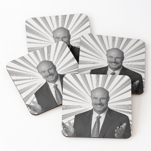 Aperçu de l'œuvre Dr. Phil en noir et blanc créée et vendue par Marimomo.
