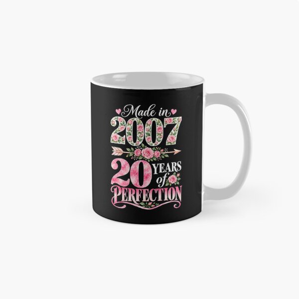 Item preview, Made in 2007 20 Years of Perfection Pink Floral 20th Birthday designed and sold by G350.