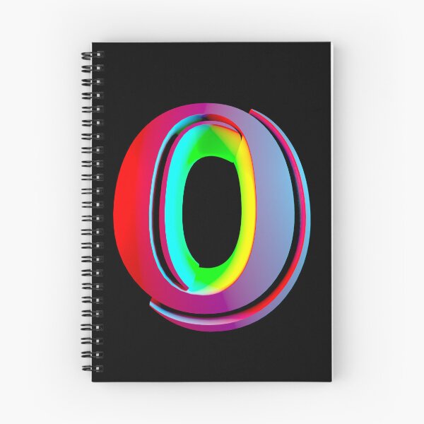 Item preview, Neon 3D Letter O - Retro Synthwave Style designed and sold by Creatigrafo.
