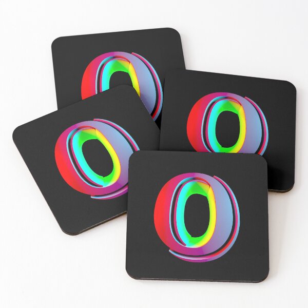 Item preview, Neon 3D Letter O - Retro Synthwave Style designed and sold by Creatigrafo.
