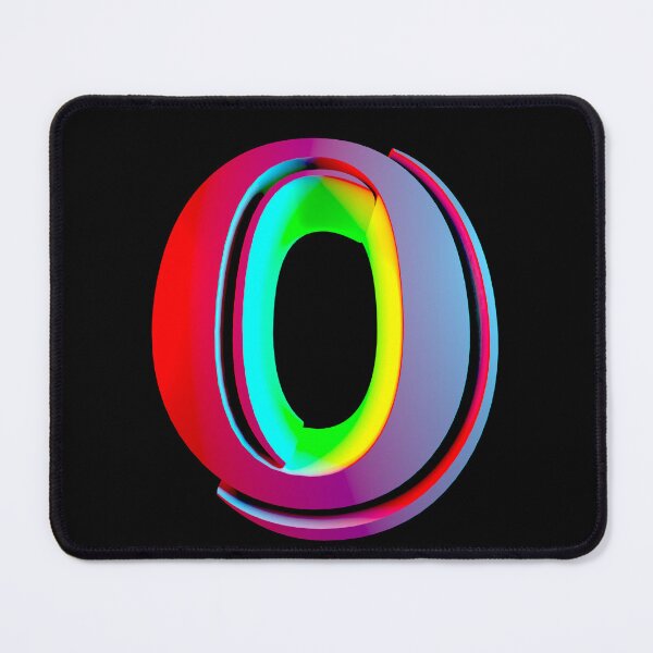 Item preview, Neon 3D Letter O - Retro Synthwave Style designed and sold by Creatigrafo.