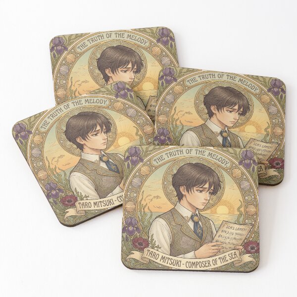 Item preview, Taro Mitsuki al estilo de Alphonse Mucha designed and sold by Solace Sparkles.