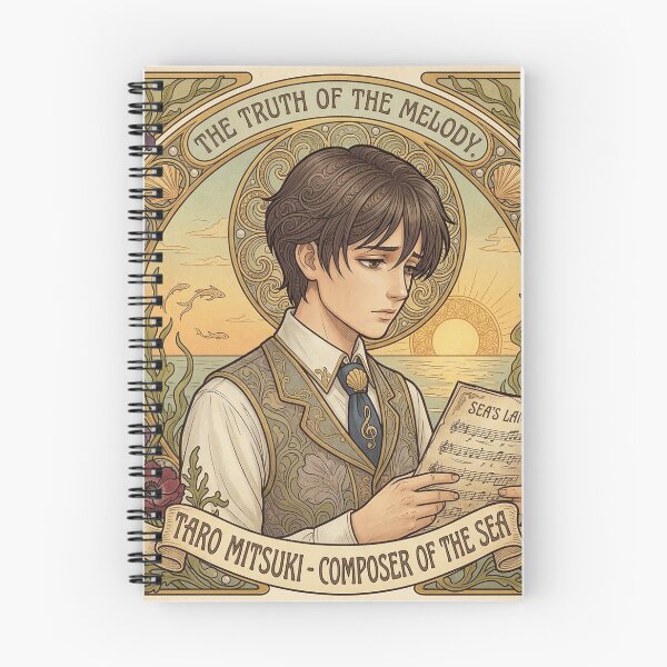 Item preview, Taro Mitsuki in the style of Alphonse Mucha designed and sold by Solace Sparkles.