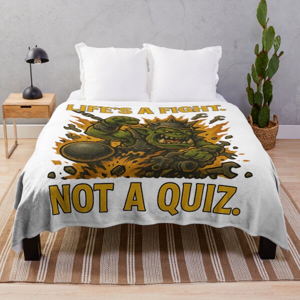 Item preview, Lifes A Fight. Not A Quiz. - Ork Shirt designed and sold by NeshWork.