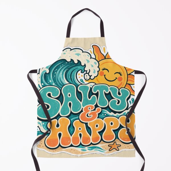 Item preview, Salty & Happy Retro Beach Vibes designed and sold by AndyGordon125.