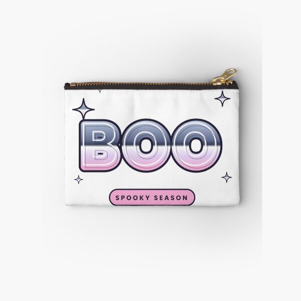 Item preview, BOO – Y2K Chrome Bubble Letters Spooky Season designed and sold by Aurora Prints.