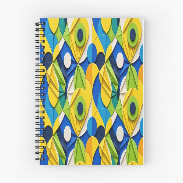 Item preview, 3D Ornate Golden Owl Emblem & Geometric Pop Art Seamless Pattern designed and sold by Breezes-of-Ida.