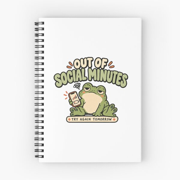 Item preview, Out Of Social Minutes Try Again Tomorrow Frog - Introvert Meme Sticker designed and sold by VYBEHAUS.