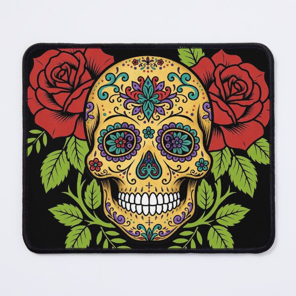 Item preview, Sugar Skull Roses Tattoo Art designed and sold by Gangster-Design.