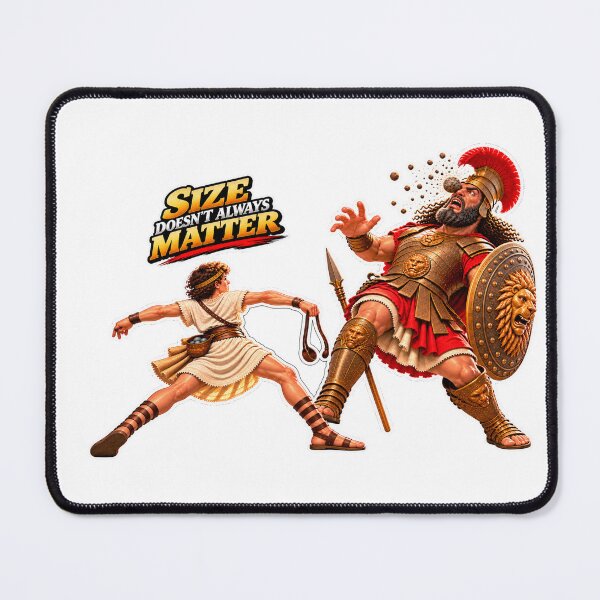 Item preview, Size Doesn’t Always Matter — David and Goliath designed and sold by PeanutGalSean.