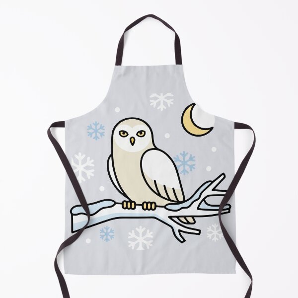 Item preview, Snowy Owl on Winter Branch Under Crescent Moon designed and sold by AIG - Andrei Ilie Graphics.