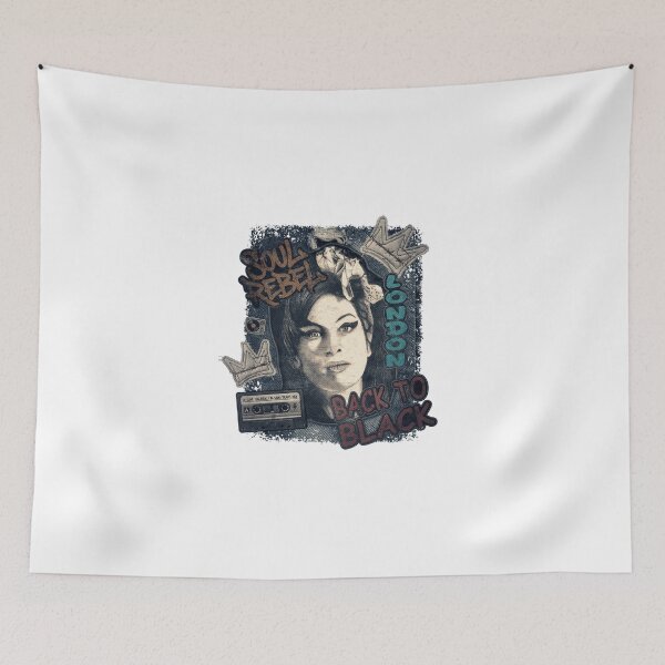 Item preview, Amy Winehouse Soul Rebel – Back to Black Retro Streetwear designed and sold by RonnyMilleo.