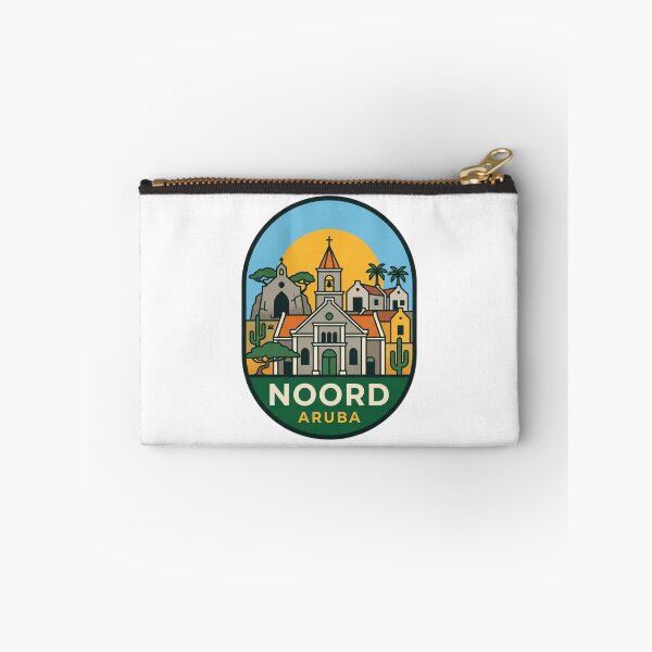 Item preview, Noord Aruba St Ann Church Alto Vista Chapel Retro Travel Badge Illustration    designed and sold by raedattia.