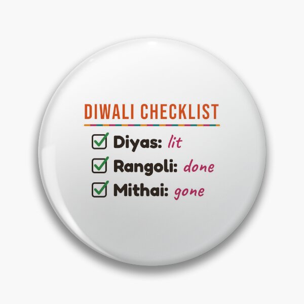Artikelvorschau, Diwali-Checkliste: Diyas Lit, Rangoli erledigt, Mithai weg entworfen und verkauft von Diya & Dot.