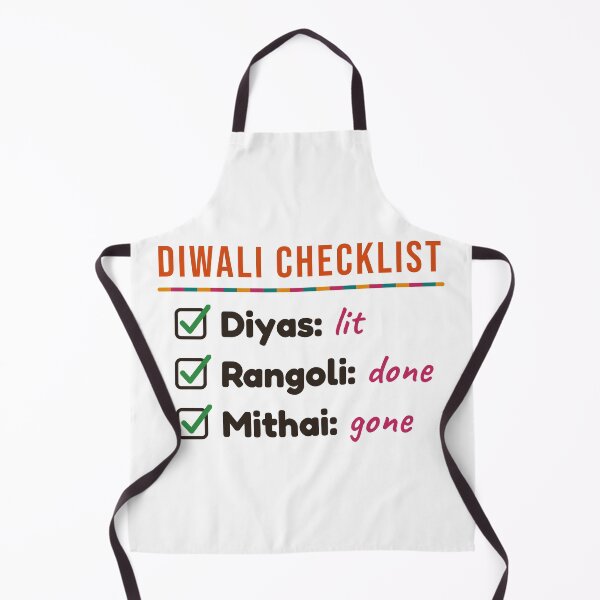 Artikelvorschau, Diwali-Checkliste: Diyas Lit, Rangoli erledigt, Mithai weg entworfen und verkauft von Diya & Dot.