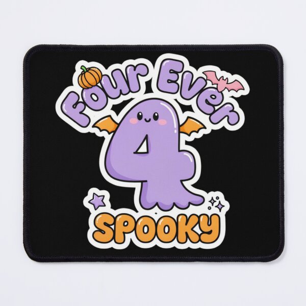 Item preview, Four Ever Spooky Cute 4th Birthday Halloween Ghost designed and sold by Malaryk.
