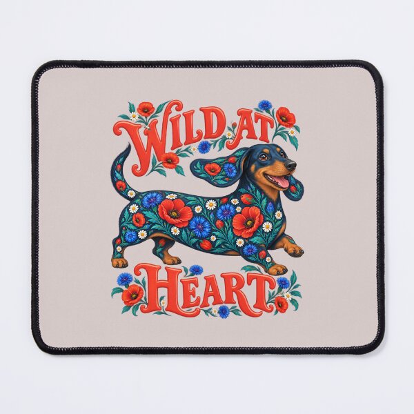 Item preview, Wild at Heart Floral Dachshund – Colorful Sausage Dog designed and sold by AnyMar2023.