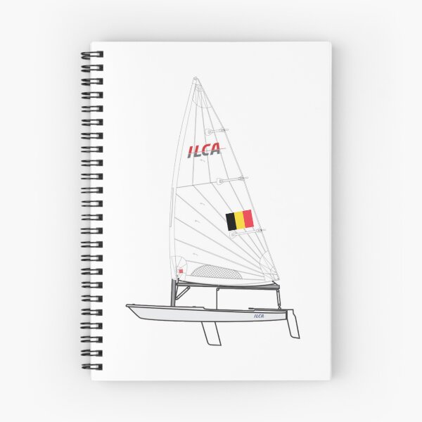 Item preview, ILCA 7 Sailing Dinghy with Belgian Flag designed and sold by SailWolf--.