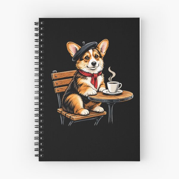 Item preview, Corgi Café Companion Retro Beret Coffee Lover designed and sold by Moizento.
