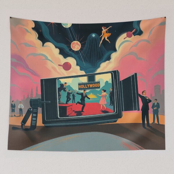 Item preview, Vintage Retro Hollywood Cinema Movie Studio Poster designed and sold by Cine8.