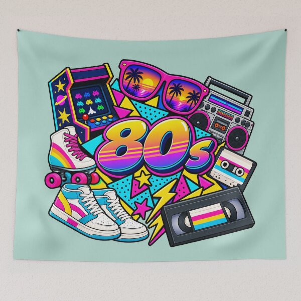 Item preview, 80s Nostalgia - Retro Neon Memories designed and sold by Myra365Art.