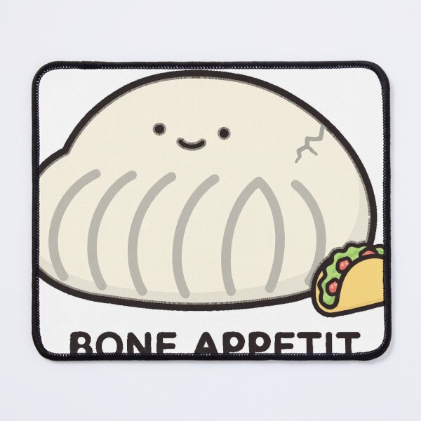 Item preview, Cute Skeleton Taco Bone Appetit Halloween Food Pun Sticker designed and sold by xiaoxiaochibi.