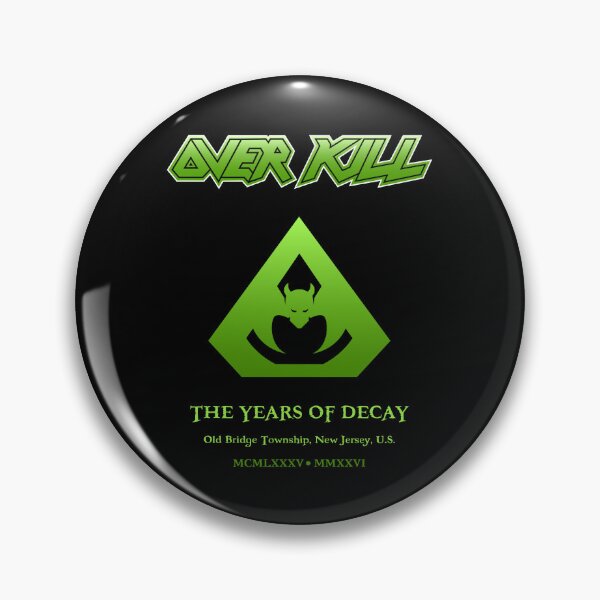 Artikelvorschau, Overkill Band Years of Decay entworfen und verkauft von ErkmenArtworks.