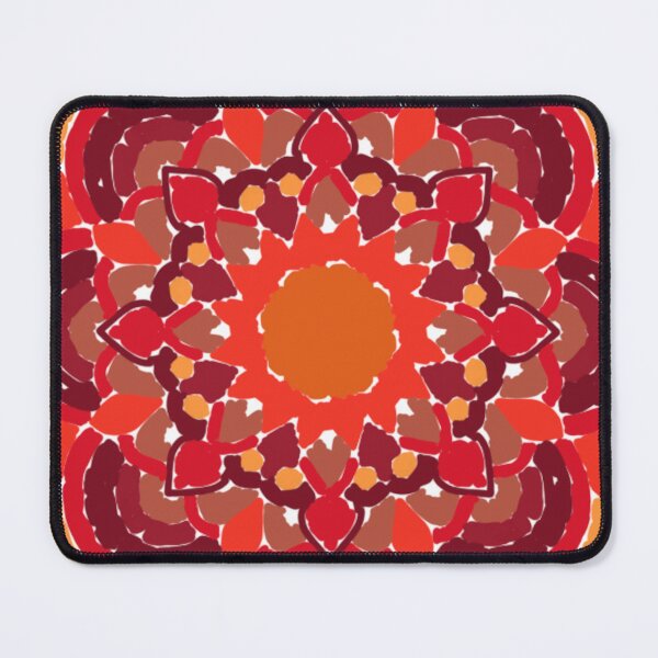 Item preview, Crimson Fire Lineless Geometric Mandala designed and sold by FioreDiCiliegio.