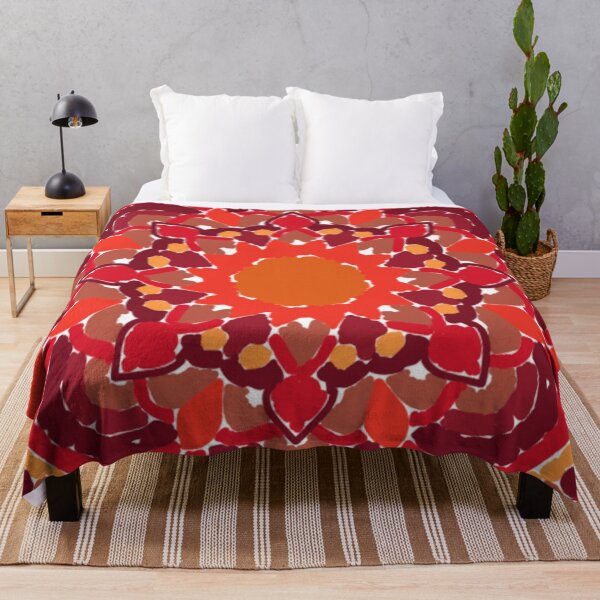 Item preview, Crimson Fire Lineless Geometric Mandala designed and sold by FioreDiCiliegio.
