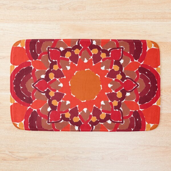 Item preview, Crimson Fire Lineless Geometric Mandala designed and sold by FioreDiCiliegio.