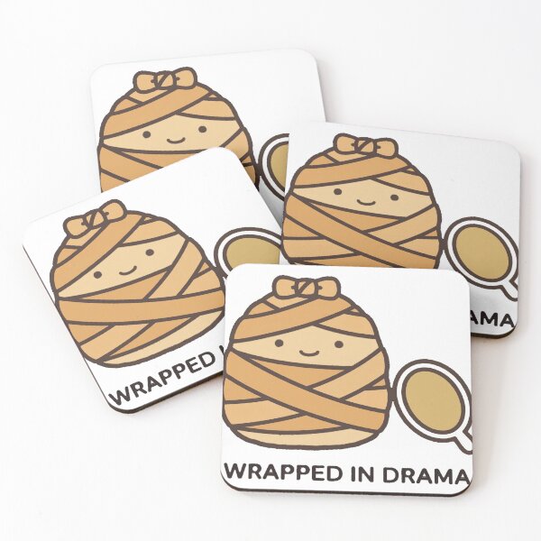 Item preview, Cute Mummy Wrapped In Drama Halloween Sticker designed and sold by xiaoxiaochibi.
