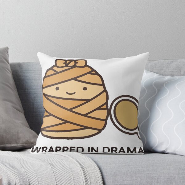 Item preview, Cute Mummy Wrapped In Drama Halloween Sticker designed and sold by xiaoxiaochibi.