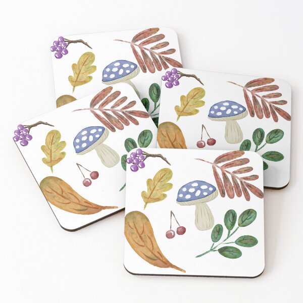 Item preview, Watercolor Woodland Forest Foraging Set designed and sold by Art by Sele.