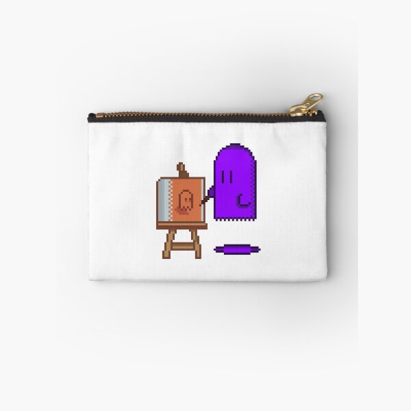 Item preview, Artist Ghost - Cute Purple Painter Easel Canvas designed and sold by RetroRlx.