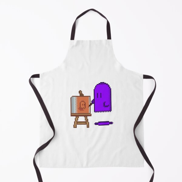 Item preview, Artist Ghost - Cute Purple Painter Easel Canvas designed and sold by RetroRlx.