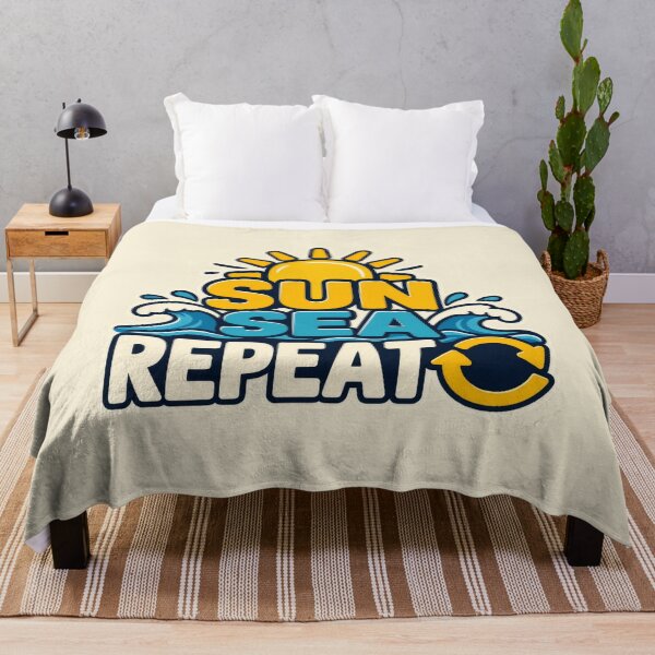 Item preview, Sun Sea Repeat Beach Holiday designed and sold by AndyGordon125.