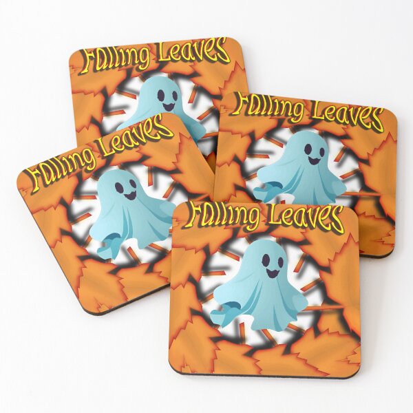 Item preview, Cute Spooky Ghost Falling Leaves Autumn Halloween designed and sold by hepopatterns.