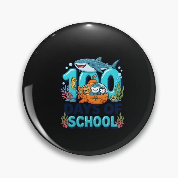 Item preview, 100 Days Of School Ocean Animals Submarine Shark Teacher designed and sold by New Art.