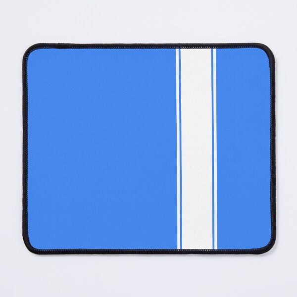 Item preview, Racing Stripe - White on Sky Blue designed and sold by ubiquitoid.