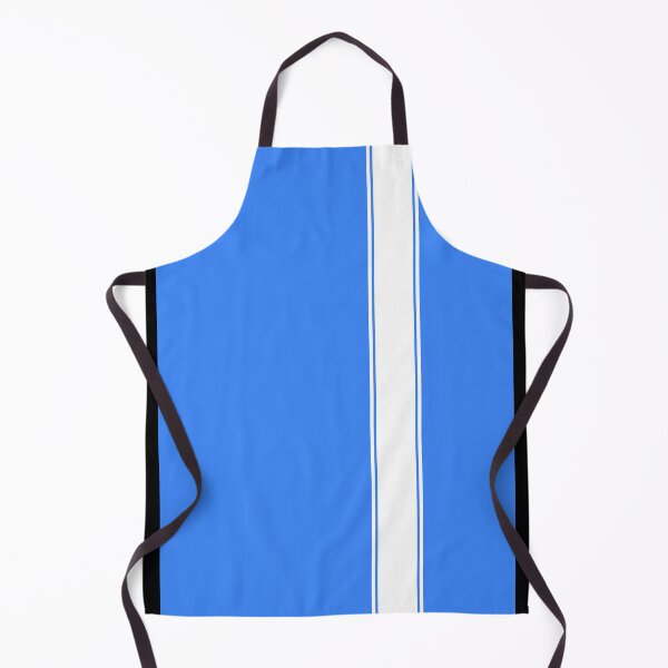 Item preview, Racing Stripe - White on Sky Blue designed and sold by ubiquitoid.