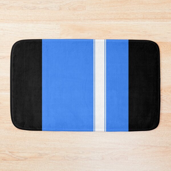 Item preview, Racing Stripe - White on Sky Blue designed and sold by ubiquitoid.