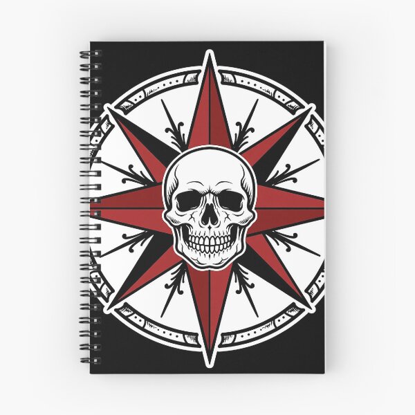 Item preview, Compass Skull Navigator Art designed and sold by Gangster-Design.