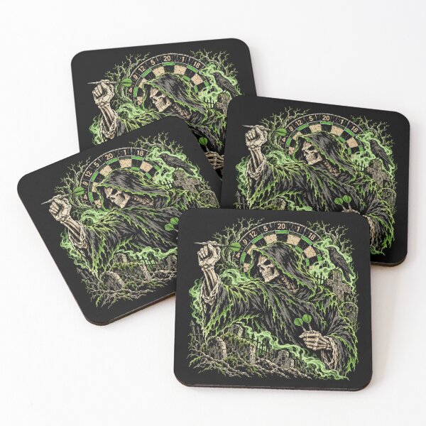 Item preview, Halloween Grim Reaper Playing Darts in a Graveyard designed and sold by TheAsura.